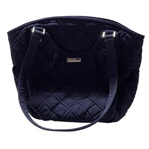 Vera Bradley Glenna NEW Navy Quilted Handbag Floral Lining